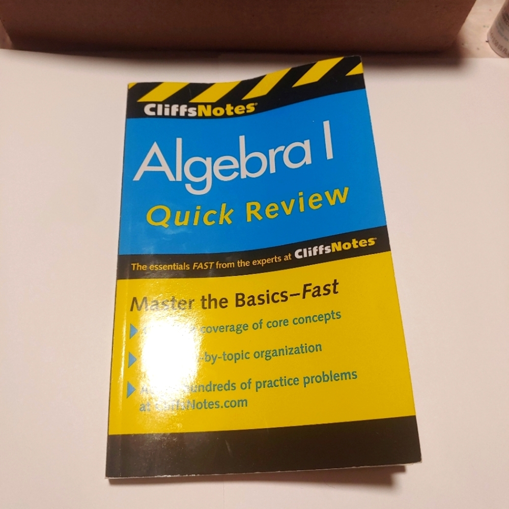 $4 Algebra 1 Quick Review Cliff Notes